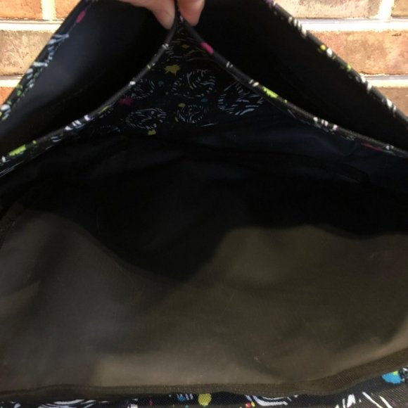 Yak Pak Crossbody Messenger Bag Peace Signs Multicolored Waterproof Canvas - Picture 5 of 6